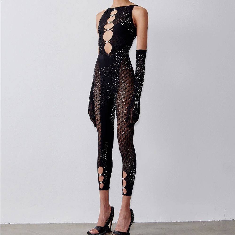 POSTERGIRL - Rhinestoned Janice Jumpsuit